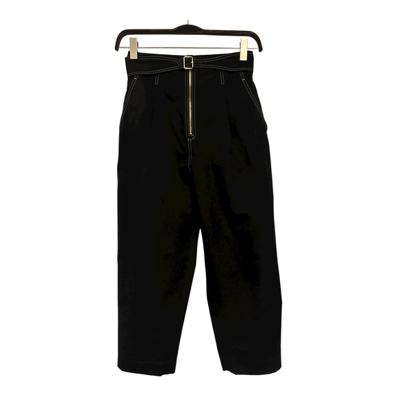 Sandro Paris lantern high waisted pants Size 6 black colour - Picture 12 of 17